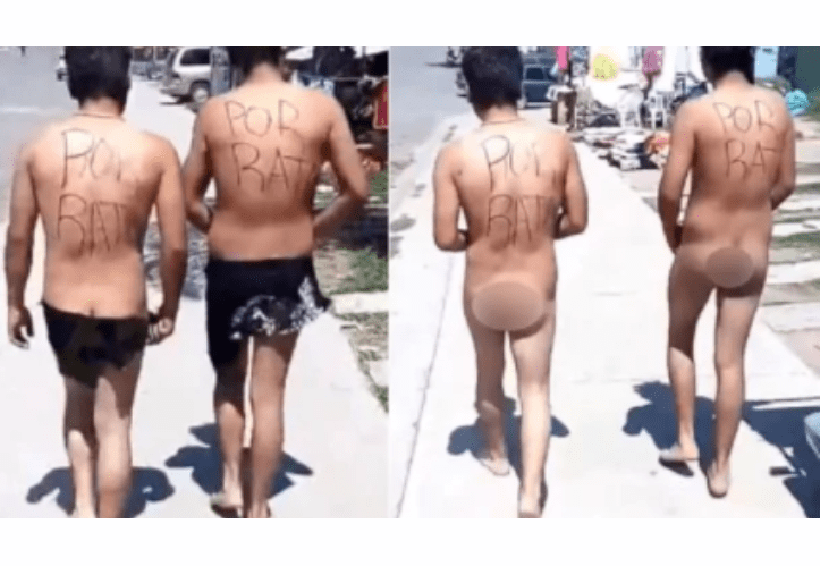 Los humillan y desnudan a presuntos ladrones | El Imparcial de Oaxaca