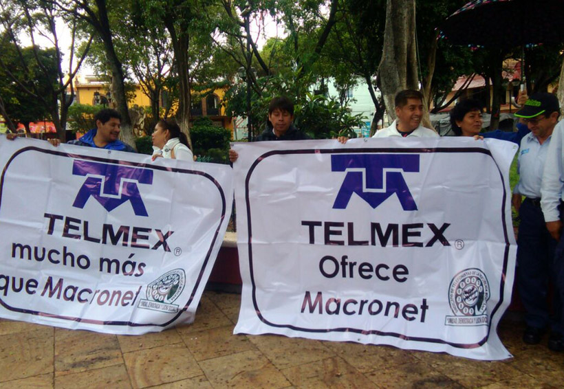 Protestan telefonistas en Huajuapan | El Imparcial de Oaxaca