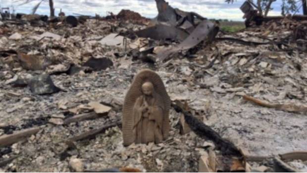Estatua de la Virgen María queda en pie tras Harvey | El Imparcial de Oaxaca