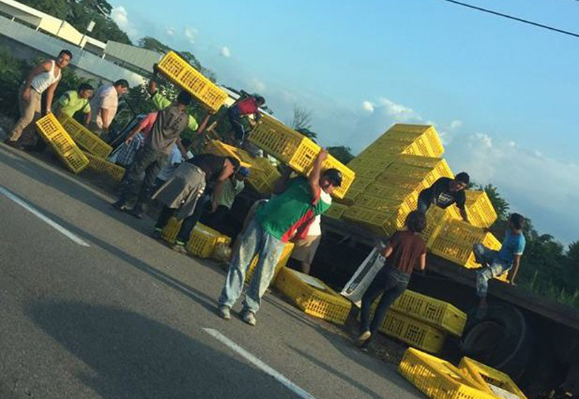 Saquean tráiler con cargamento de pollos en Tabasco | El Imparcial de Oaxaca