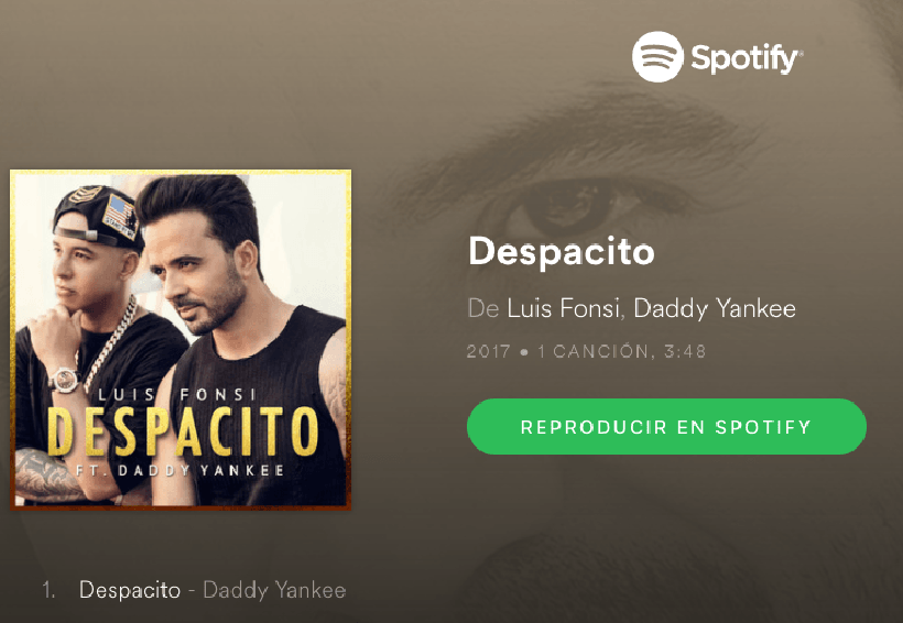 ‘Despacito’, la canción más escuchada a nivel mundial en Spotify | El Imparcial de Oaxaca