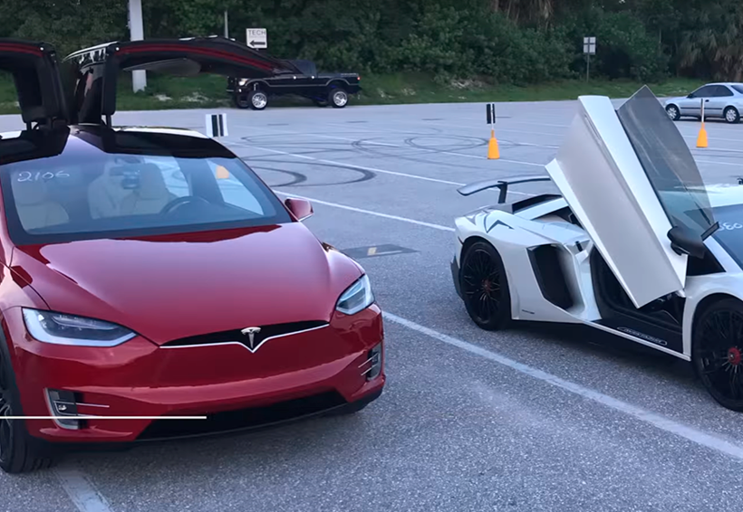 Tesla Model X supera en un duelo de aceleración a un Lamborghini Aventador | El Imparcial de Oaxaca