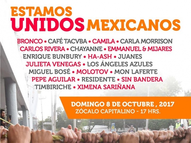 Realizarán artistas concierto “Estamos unidos mexicanos” | El Imparcial de Oaxaca