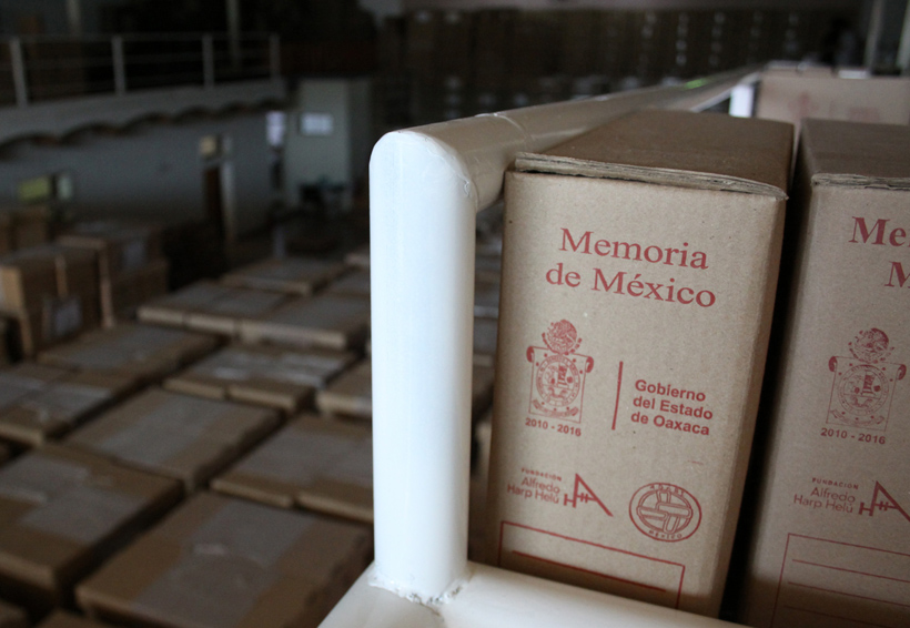 Trasladan el acervo del  Archivo Histórico de Oaxaca