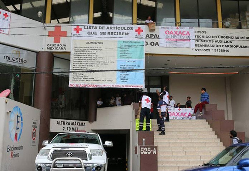 Habilita Cruz Roja centros de acopio en Oaxaca | El Imparcial de Oaxaca