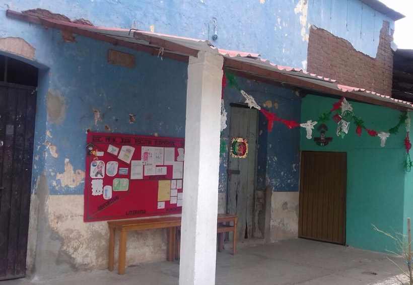 Con severos daños, la escuela primaria de Cuicatlán, Oaxaca | El Imparcial de Oaxaca