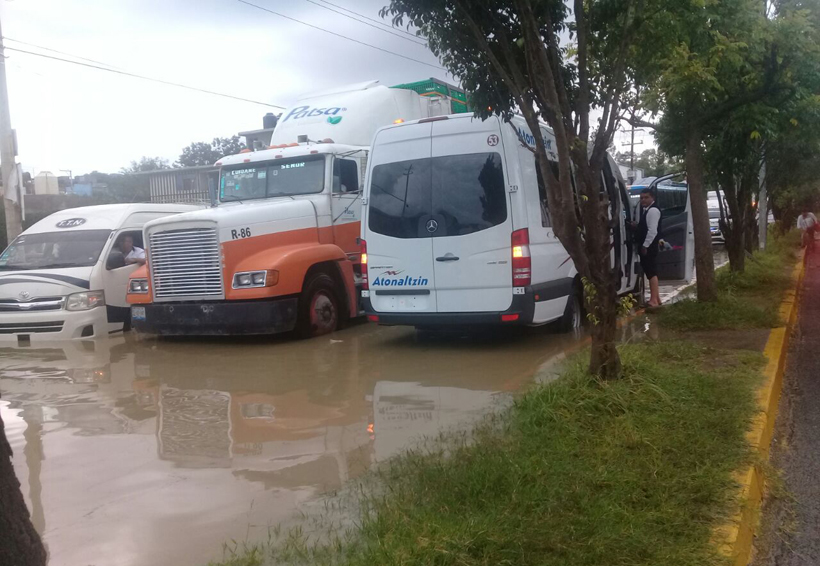Se inunda la carretera federal 190 en Oaxaca