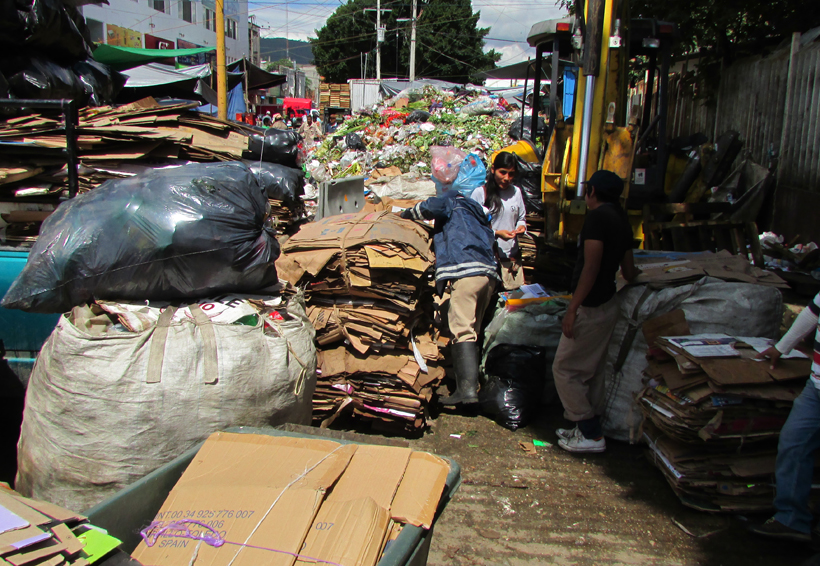En Oaxaca recogerán la basura frente al mercado de madera