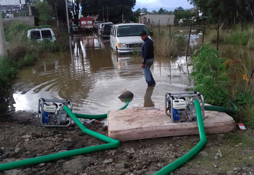 Incrementan damnificados  por lluvias en Xoxocotlán, Oaxaca