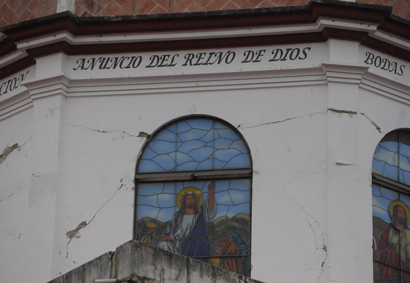 Reportan daños a templos de Oaxaca