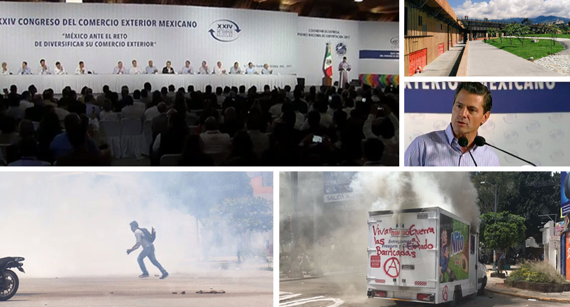 El contraste al interior y al exterior del Centro de Convenciones de Oaxaca | El Imparcial de Oaxaca