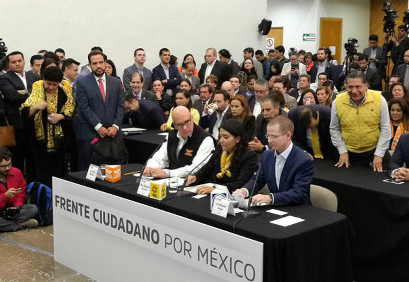 PAN, PRD y MC forman el Frente Ciudadano por México