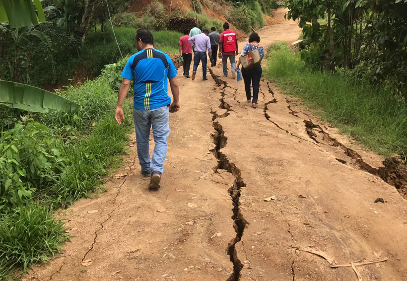 Continúan trabajos tras sismo en Los Naranjos Esquipulas, Oaxaca | El Imparcial de Oaxaca