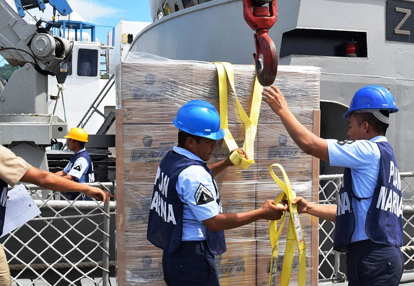 Secretaría de Marina  envía ayuda al Istmo de Tehuantepec
