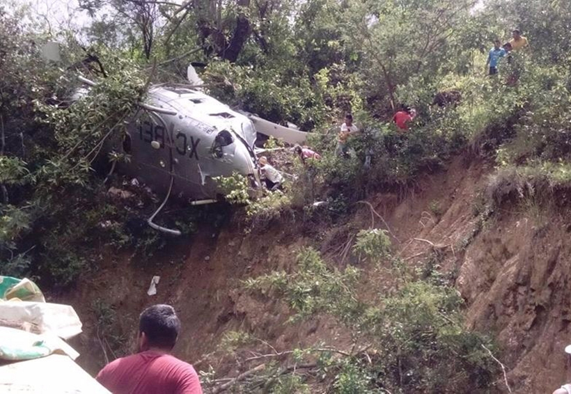 Se desploma  helicóptero  de la PGR en Oaxaca