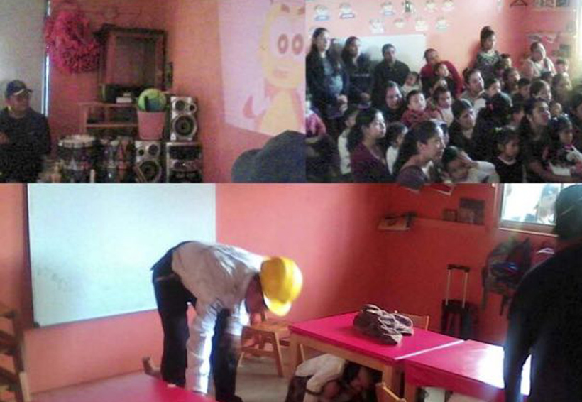 Protección Civil y Vialidad de Huautla capacitan a niños por sismos