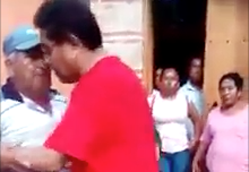 Video: “Pinche priista” grita esposo de  Gloria Sánchez a damnificado