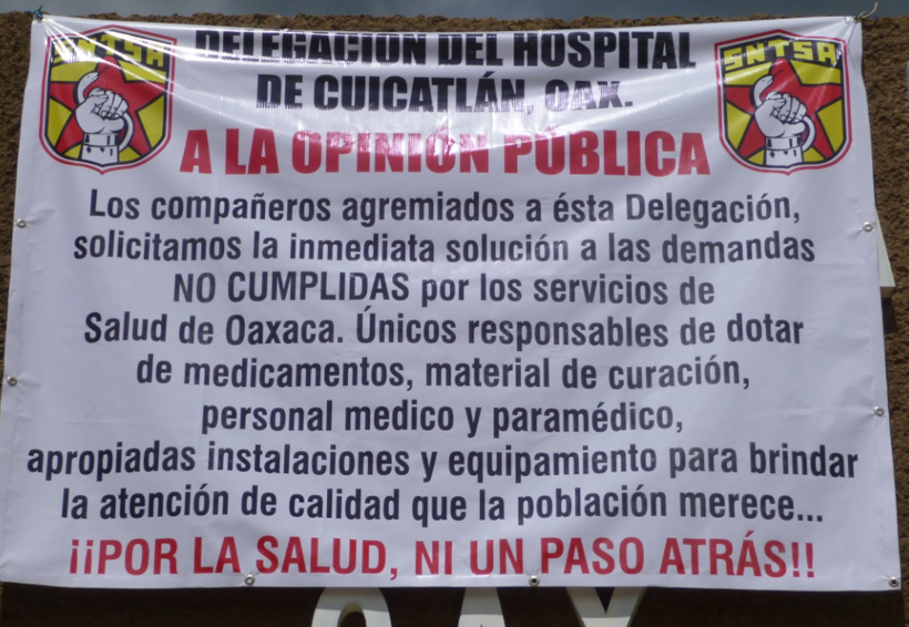 Empleados del hospital de Cuicatlán exigen solución a sus demandas | El Imparcial de Oaxaca