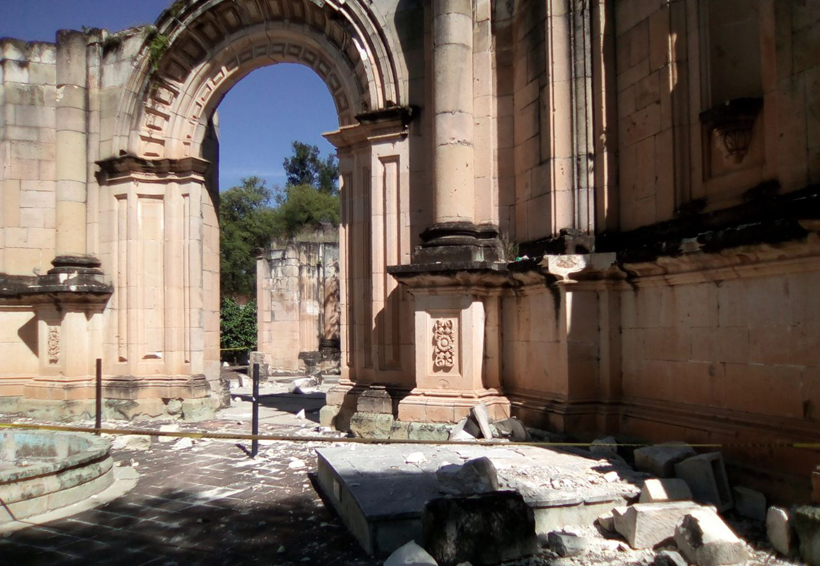 El panteón General de Oaxaca muestra huellas de la destrucción