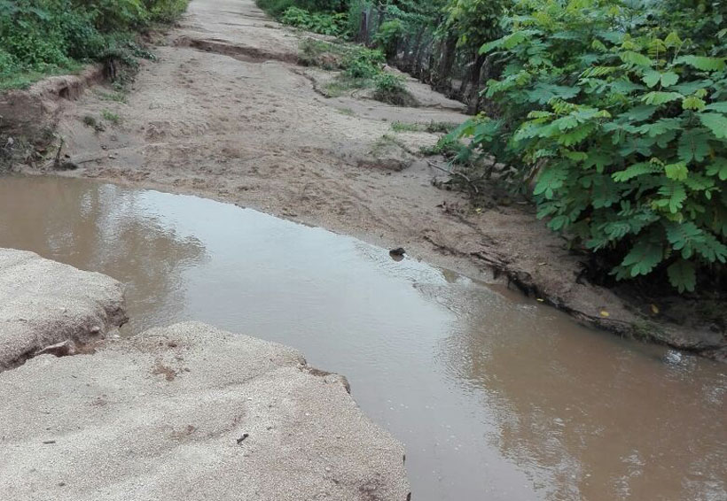 Lluvias provocan inundación en Mazunte, Oaxaca