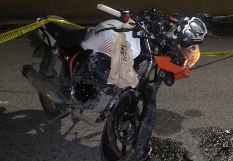 Motociclista muerto en choque