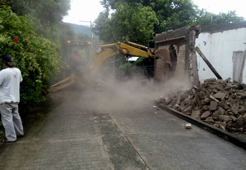 Inician trabajos de demolición en el Istmo de Oaxaca