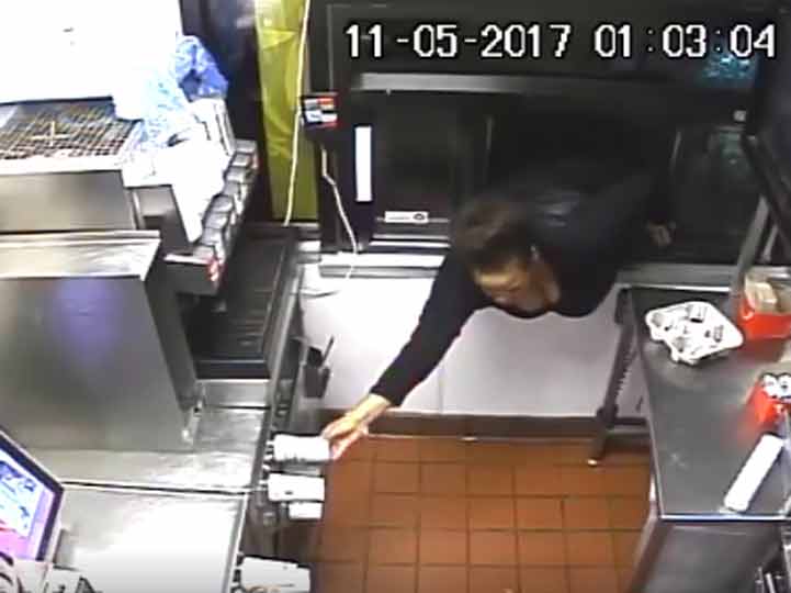 Video: Mujer roba comida de McDonald’s por ventanilla de autoservicio | El Imparcial de Oaxaca