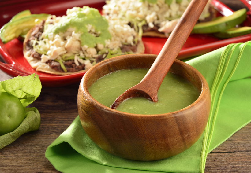 Salsa verde cruda