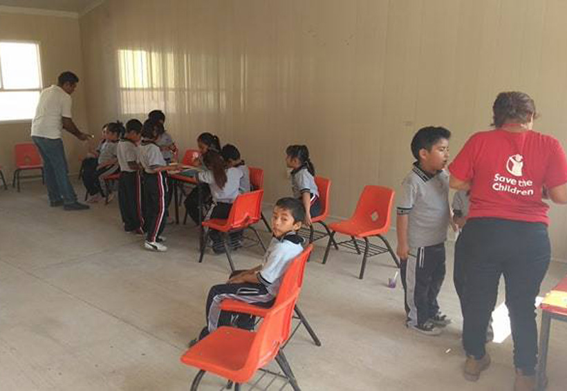 Inician clases en aulas en el Centro Escolar Juchitán, Oaxaca