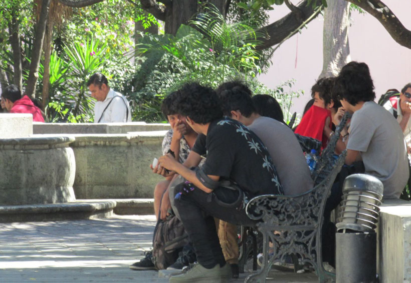 Incrementan indigentes en el Jardín Labastida y otros parques de Oaxaca