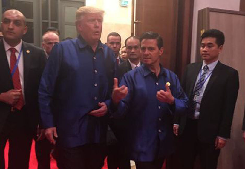 Peña y Trump llegan juntos a cena de líderes de APEC | El Imparcial de Oaxaca