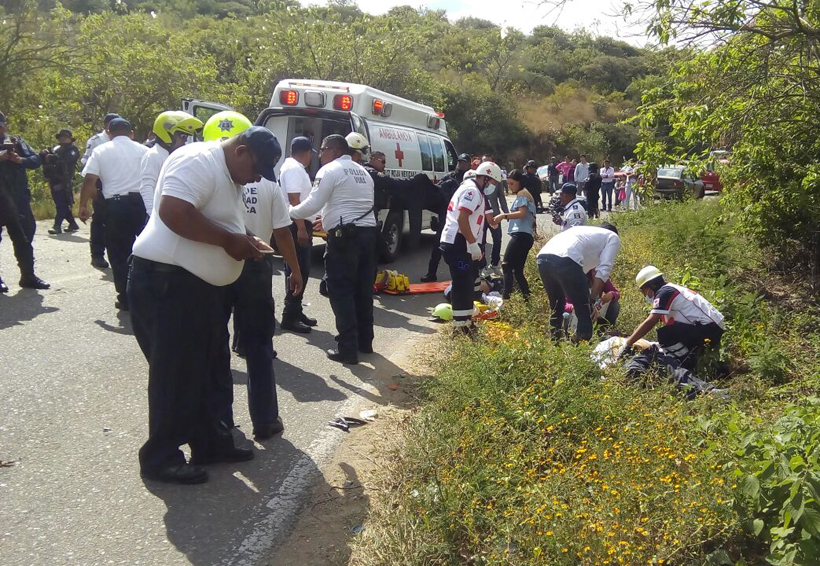 Atropellan a policías viales en carretera a Monte Albán, Oaxaca