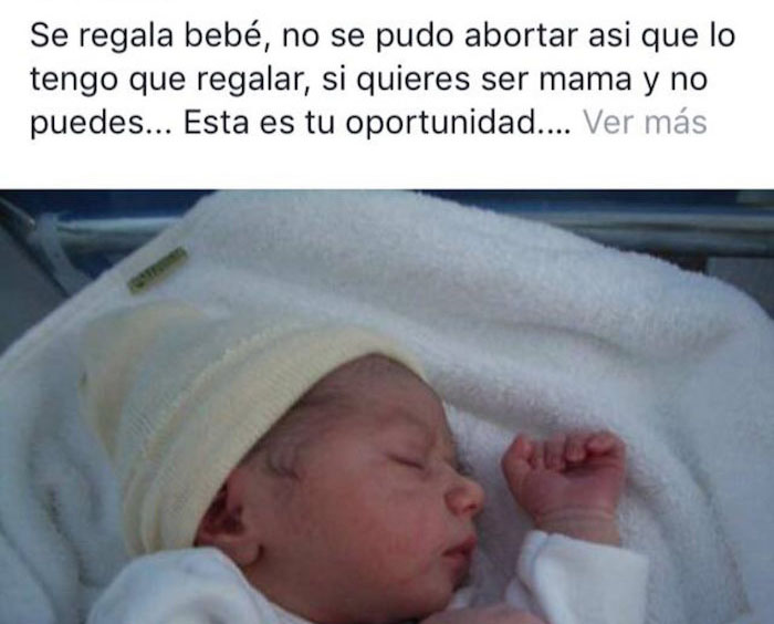 “Se regala bebé, no se pudo abortar”: publicación en Facebook causa indignación | El Imparcial de Oaxaca
