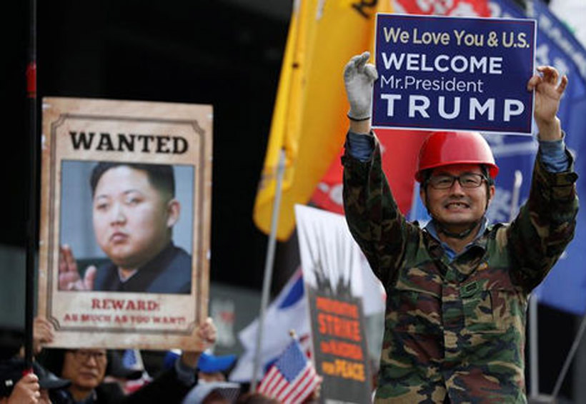 Protestan en Corea del Sur por visita de Trump: “¡Mate a Kim Jong-un!” | El Imparcial de Oaxaca