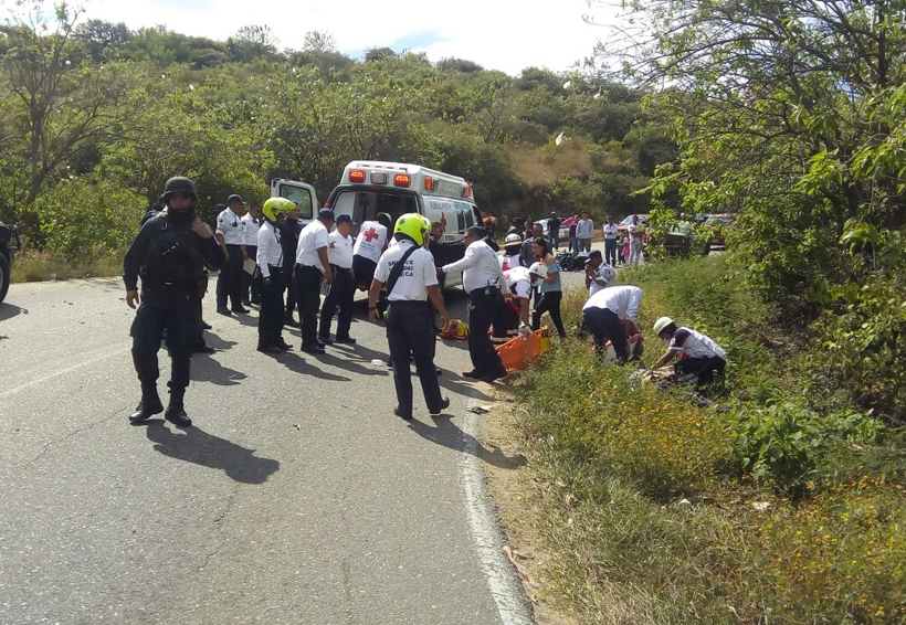 Atropellan a policías viales en carretera a Monte Albán, Oaxaca
