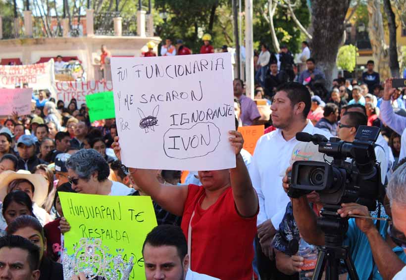 Protestas y operativo policíaco enmarcan informe en Huajuapan de León, Oaxaca