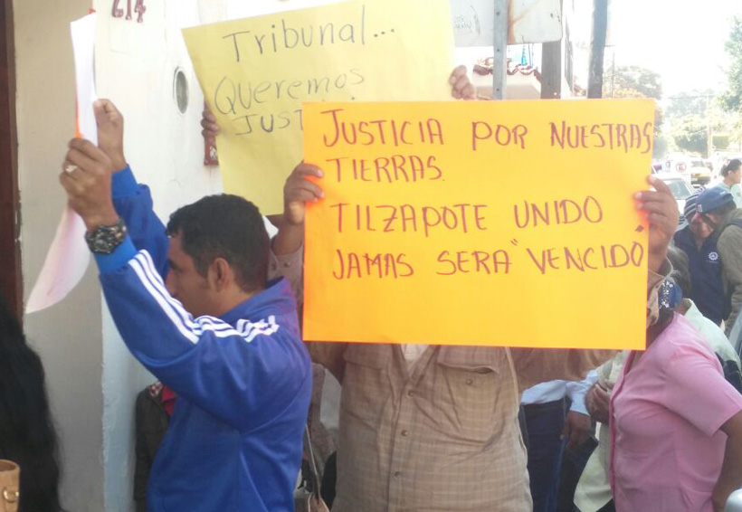 Tule en defensa de las tierras de Tilzapote, Oaxaca