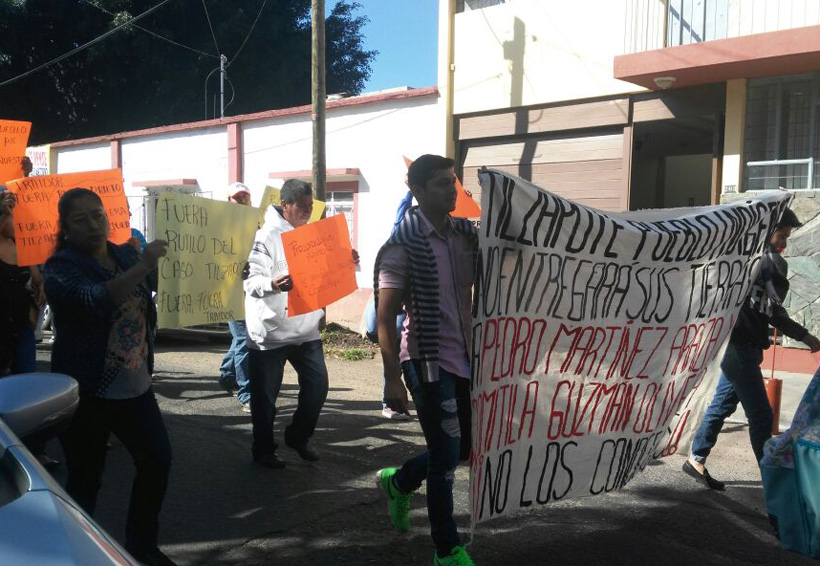 Tule en defensa de las tierras de Tilzapote, Oaxaca