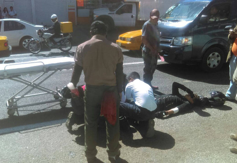 Atropellan a motociclista en crucero de Ixcotel, Oaxaca