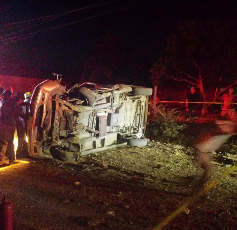 Muere en volcadura en  Salina Cruz, Oaxaca