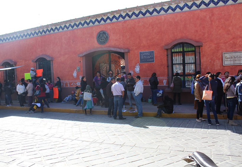 Se moviliza sección 22 en Huajuapan de León, Oaxaca