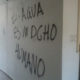 Vecinos de Salina Cruz pintarrajean  paredes del SAP; piden prudencia