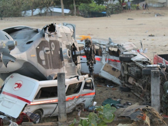 Sedena lamenta fallecimientos por desplome de helicóptero en Jamiltepec | El Imparcial de Oaxaca