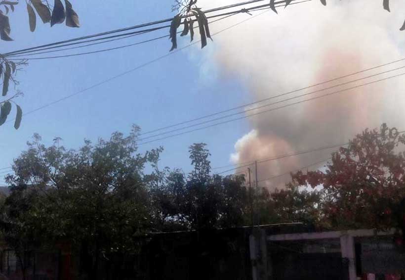Alarma por incendio  en Ciudad Ixtepec, Oaxaca