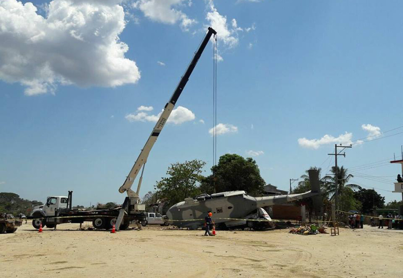Termina retiro de helicóptero caído en Jamiltepec | El Imparcial de Oaxaca