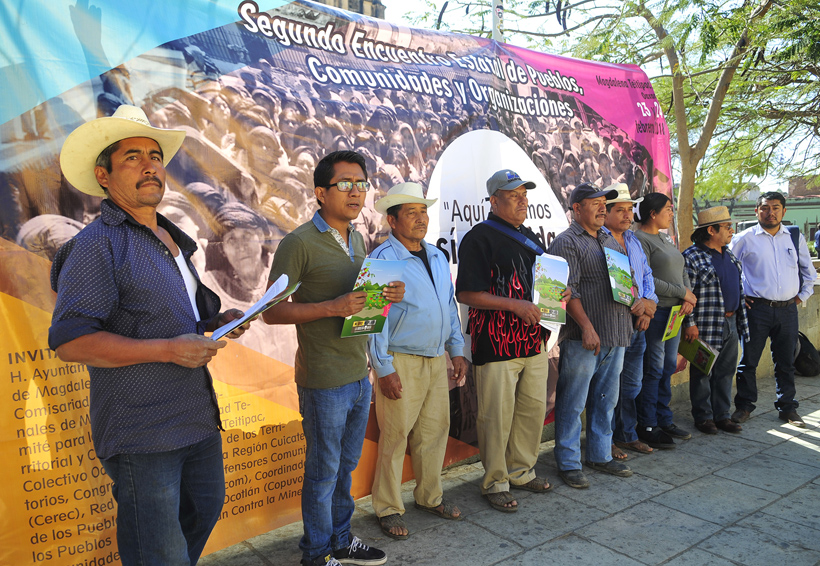 Rechazan comunidades explotación de minerales en Oaxaca