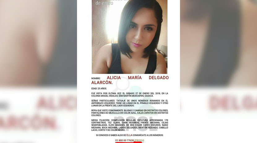 Sin rastro de joven mujer desaparecida hace 2 semanas