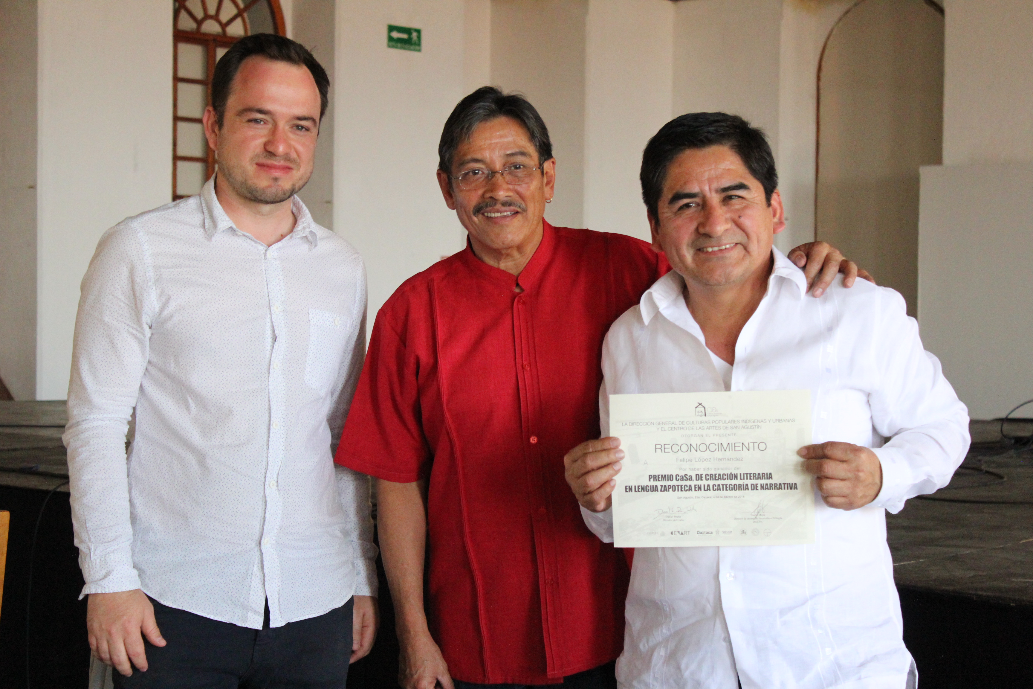 Reconocen Premios CaSa creación literaria en zapoteco