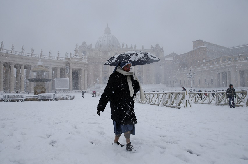 Italia se cubre de blanco por nevada | El Imparcial de Oaxaca
