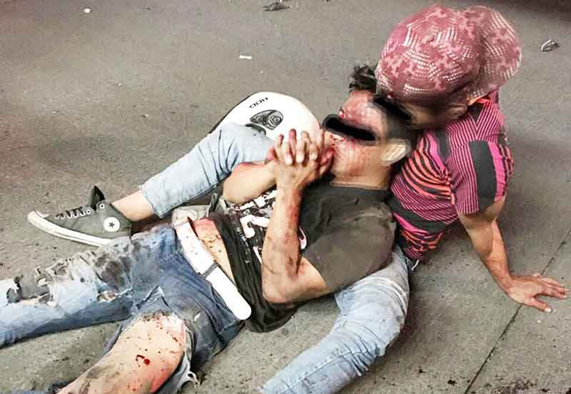 Choque de motocicletas deja tres lesionados